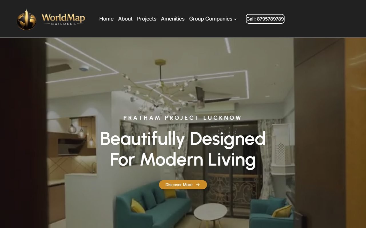World Map Commercial Builders — Project Site